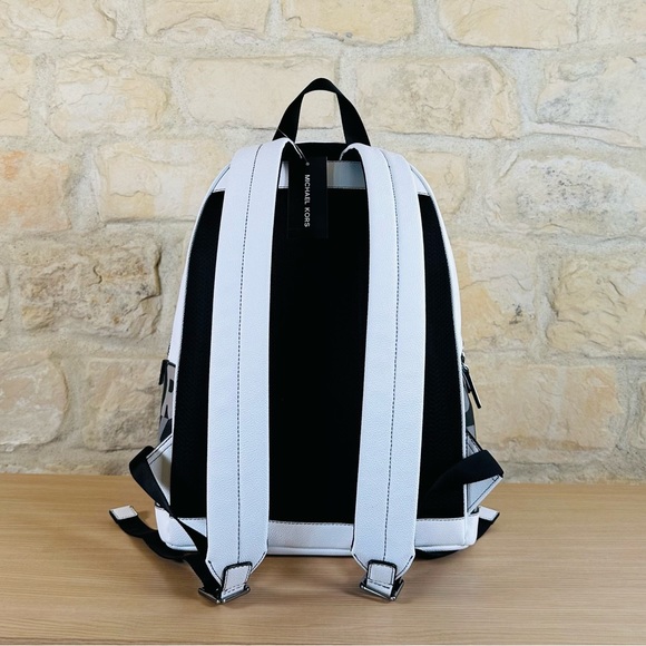 Michael Kors Graphic Cooper Black white Commuter Backpack NWT Authentic main image 6